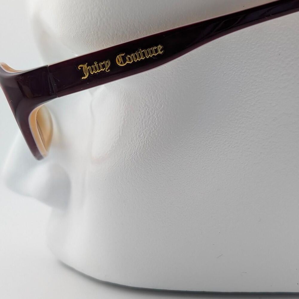 Juicy Couture SUGAR 01S7 Frames Deep Red Pink Cat Eye Full Rim 54-14-130 Y2K - Picture 4 of 9